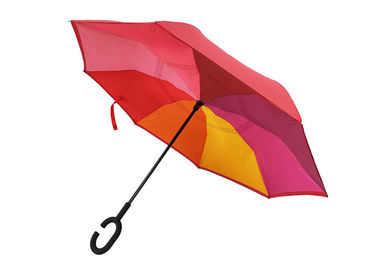 Parapluie inversé se pliant se pliant droit, poignée formée par C inverse de parapluie de voiture