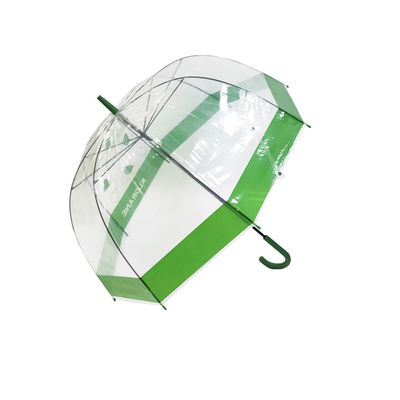 BSCI 23 avancent le parapluie petit à petit transparent transparent de pluie de POE