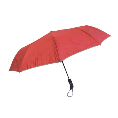 10 parapluie automatique de revêtement noir de fois du pongé 3 de nervures avec pour les hommes