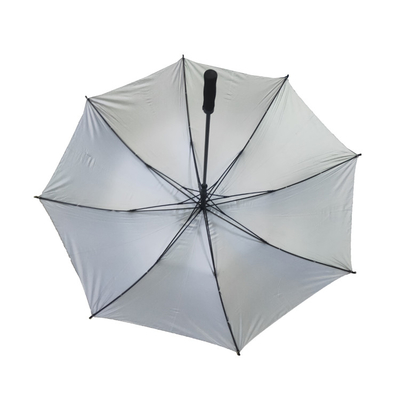 25 parapluie droit protégeant du vent de poignée de pouce 8K avec le cadre de fibre de verre