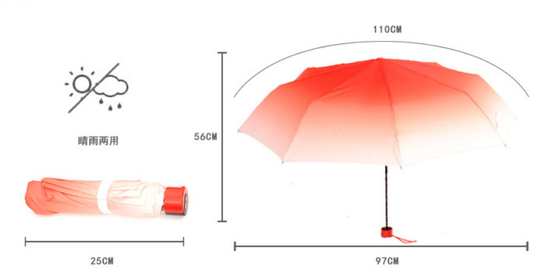 Adapté aux besoins du client rendez 3 Mini Windproof Rain Umbrella fois compacts